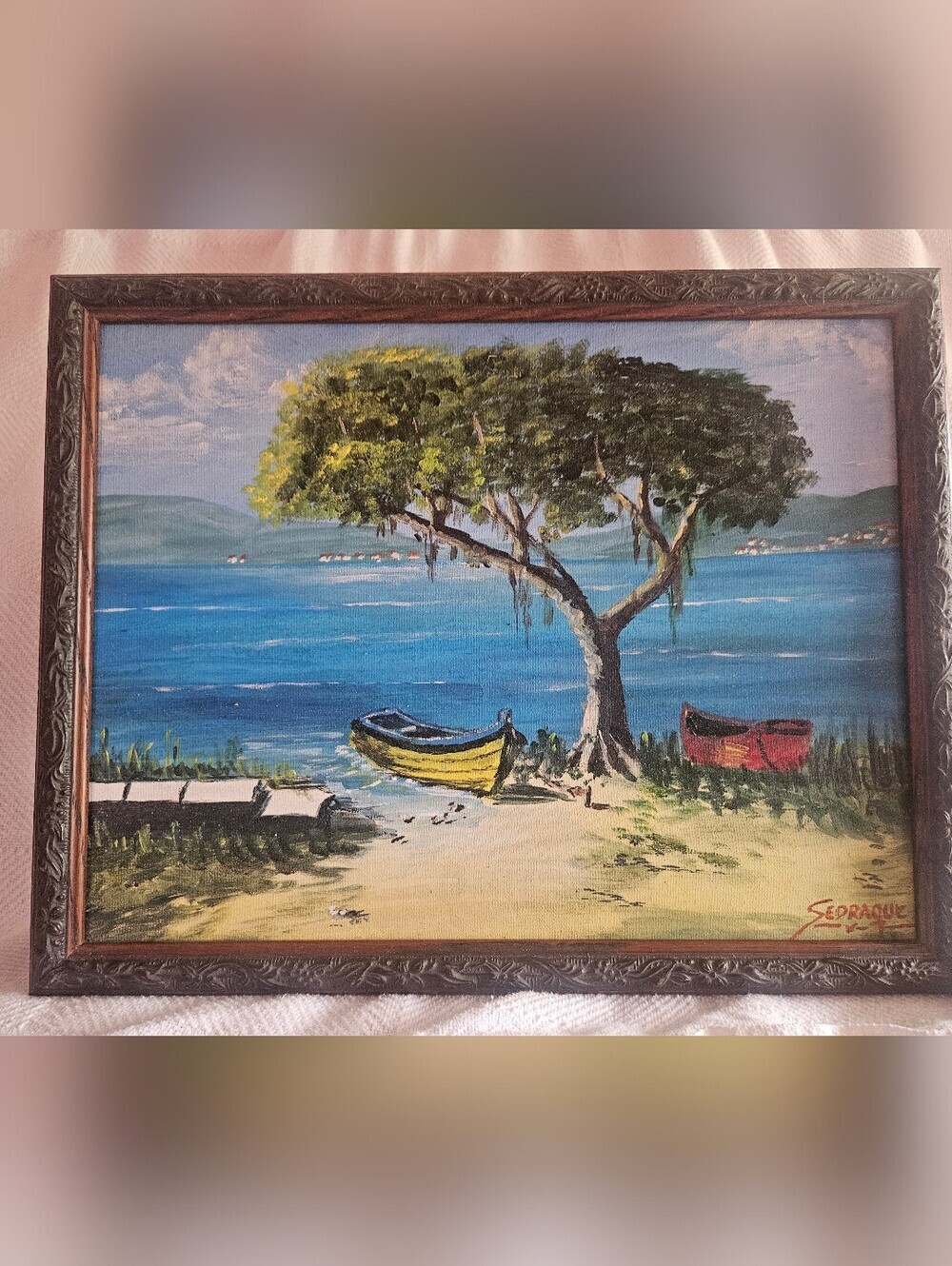 SEDRAQUE OIL PAINTING EUC